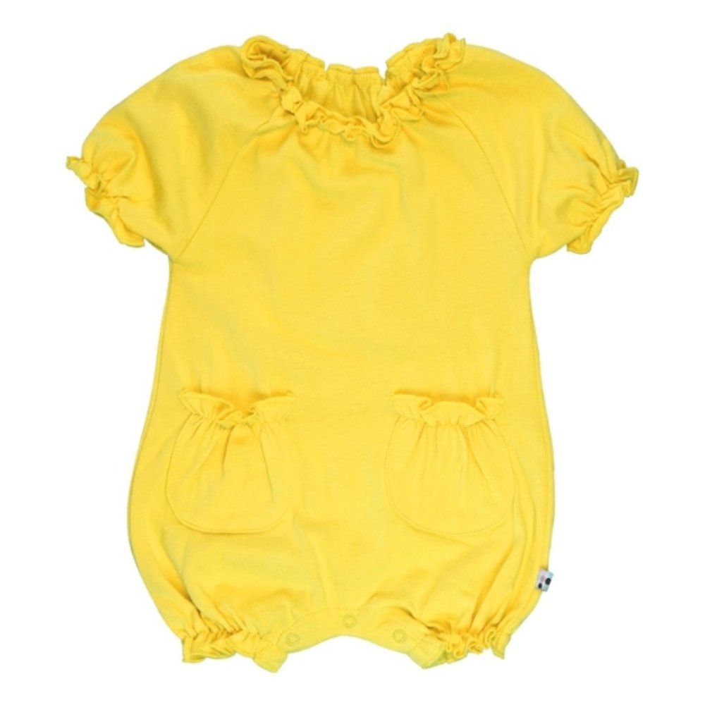 NWT: Banana Bubble Romper by babysoy (3-12m)